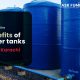 What are the benefits of water tanks in the Karachi 80x80